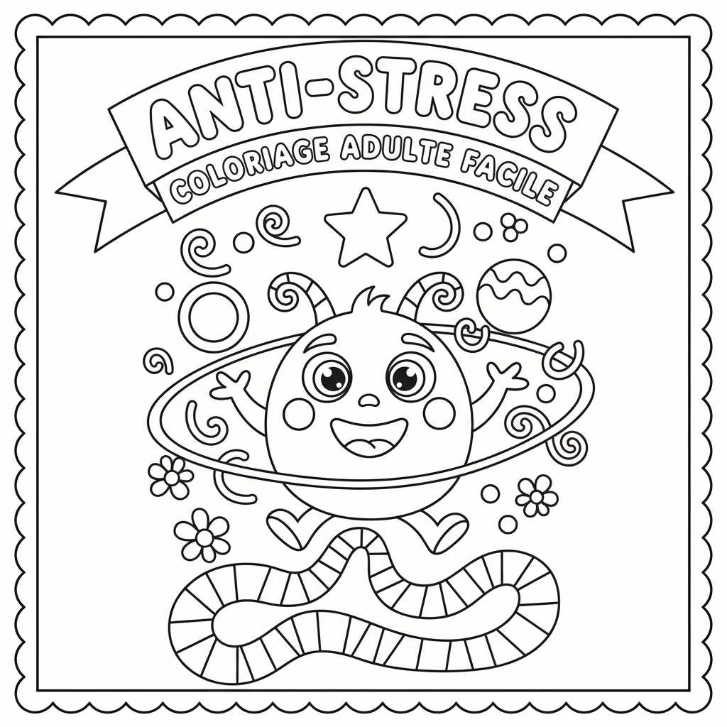 Coloriage coloriage adulte facile 5