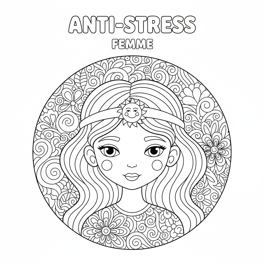 Coloriage Adulte Femme Gratuit à Imprimer