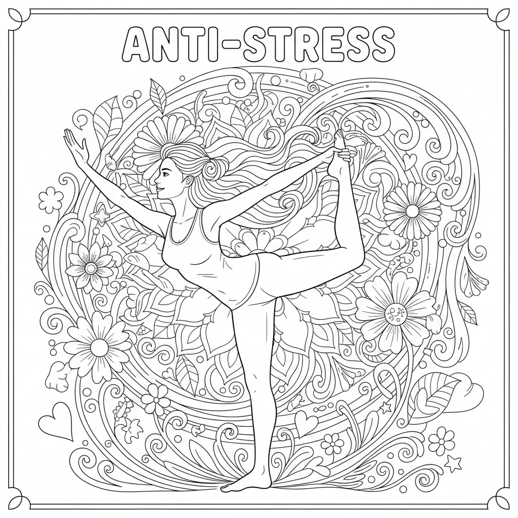 Coloriage coloriage adulte femme 5