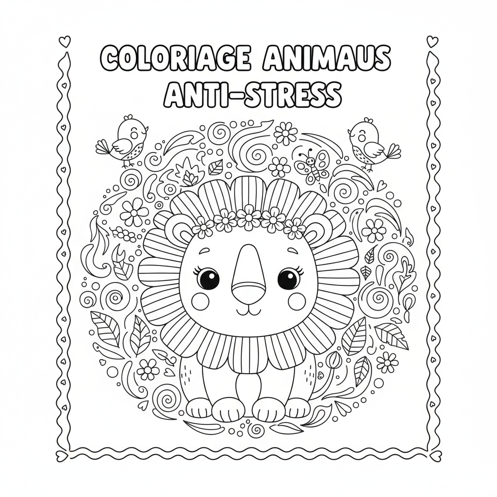 Coloriage coloriage adultes animaux 1