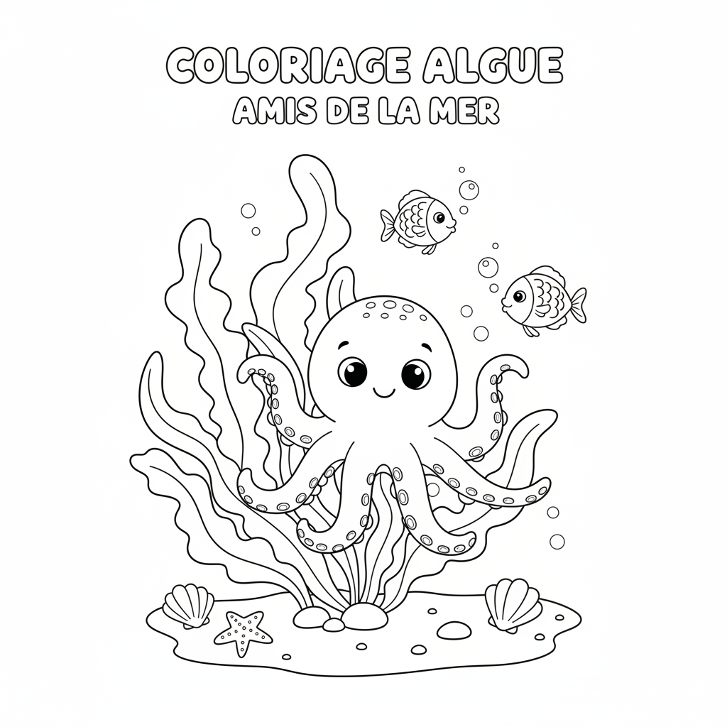 Coloriage coloriage algue 2