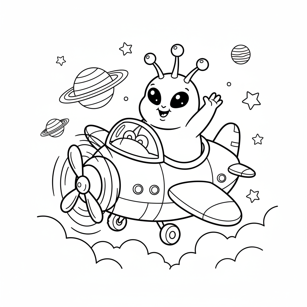 Coloriage coloriage alien 2