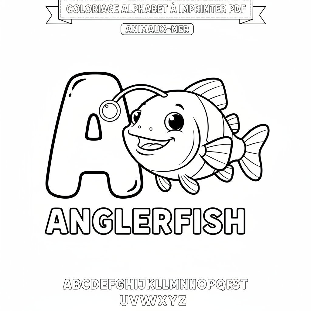 Coloriage coloriage alphabet à imprimer pdf