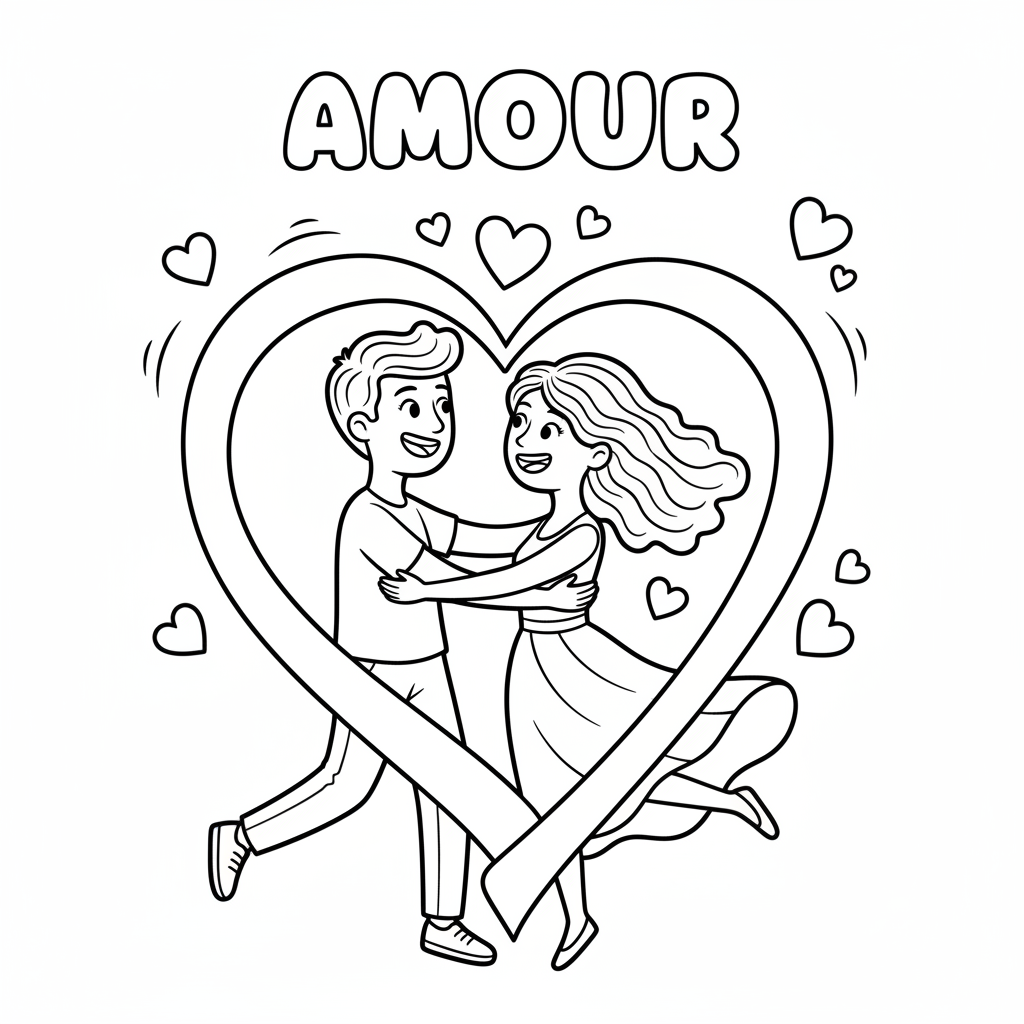 Coloriage coloriage amour adulte 5