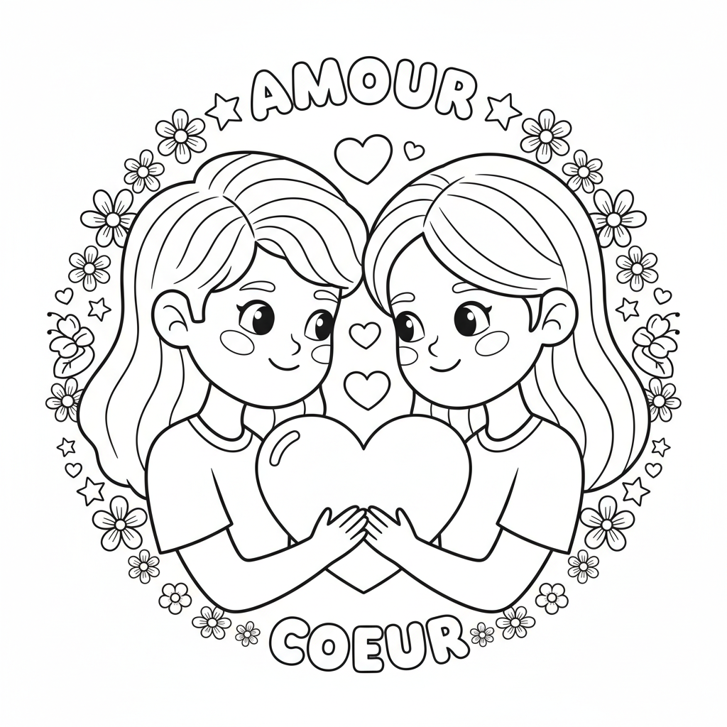 Coloriage coloriage amoureux ado 4