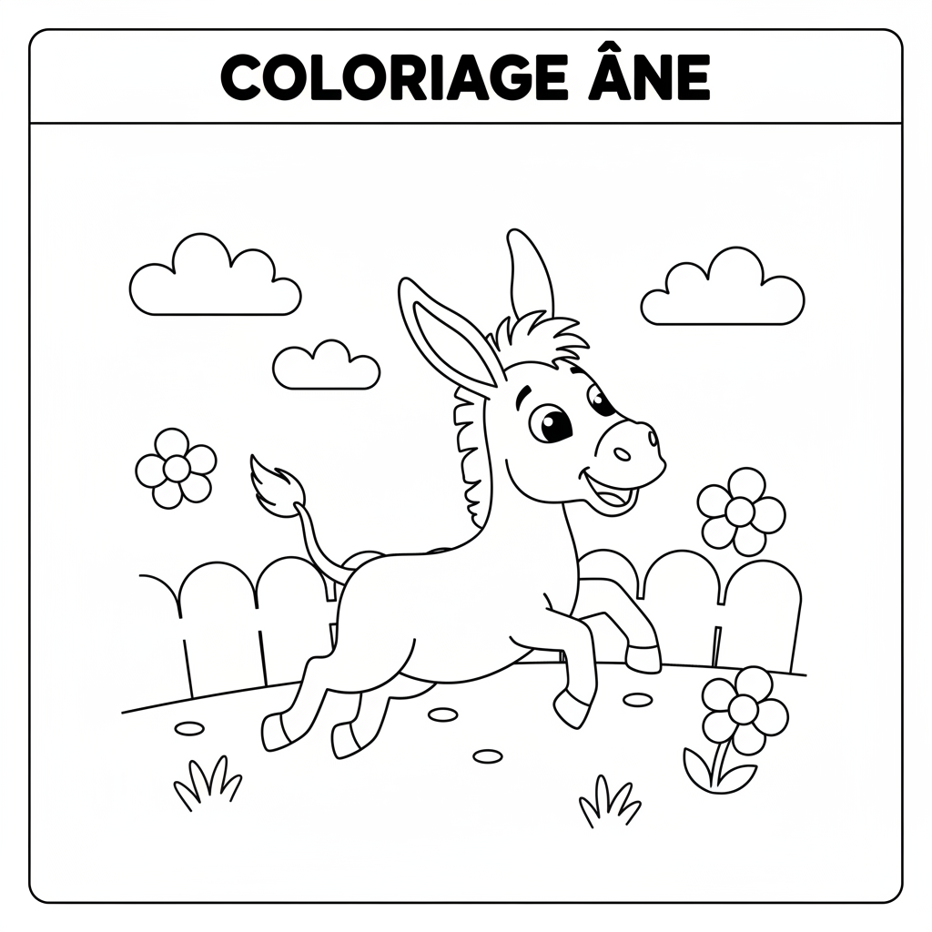 Coloriage coloriage ane 5