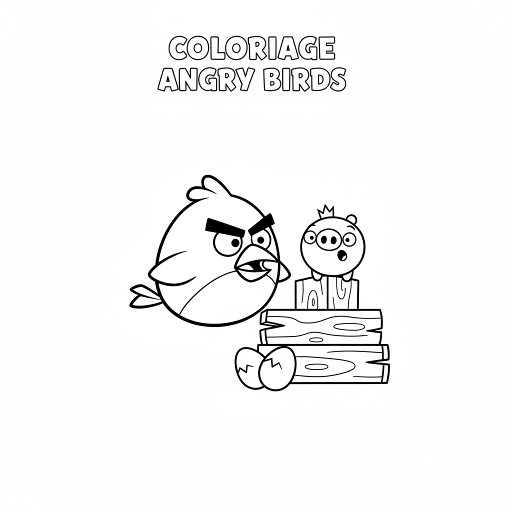 Coloriage coloriage angry birds