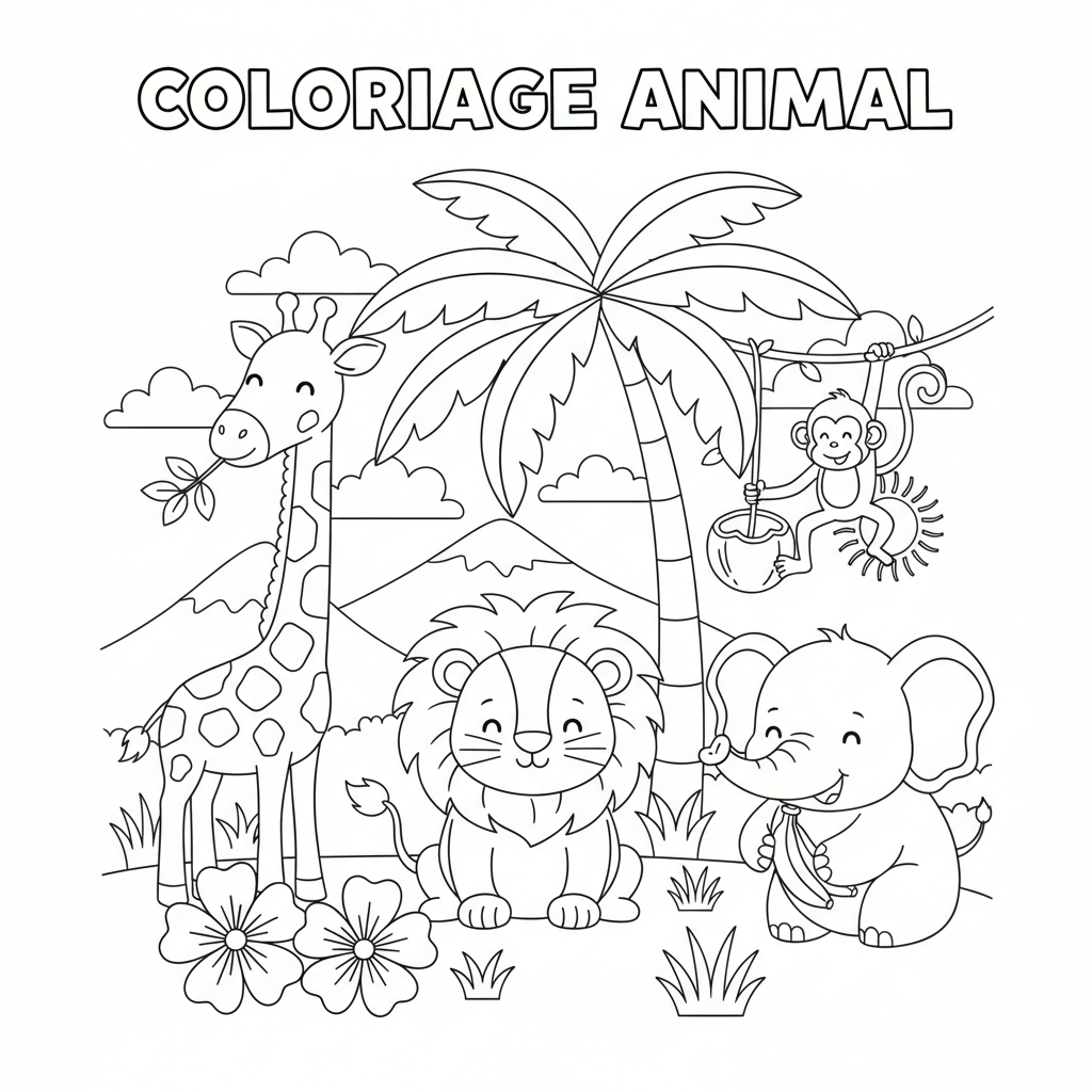 Coloriage coloriage animal 2