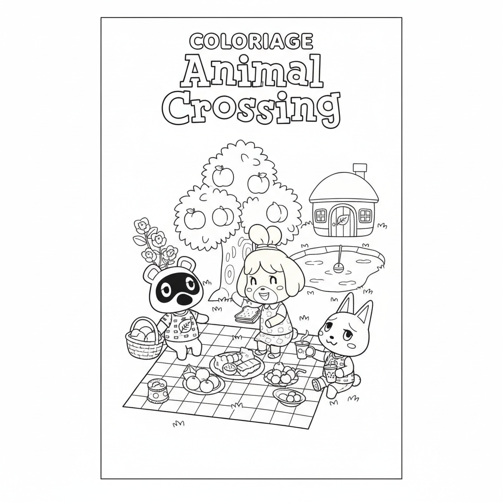 Coloriage coloriage animal crossing à imprimer 2