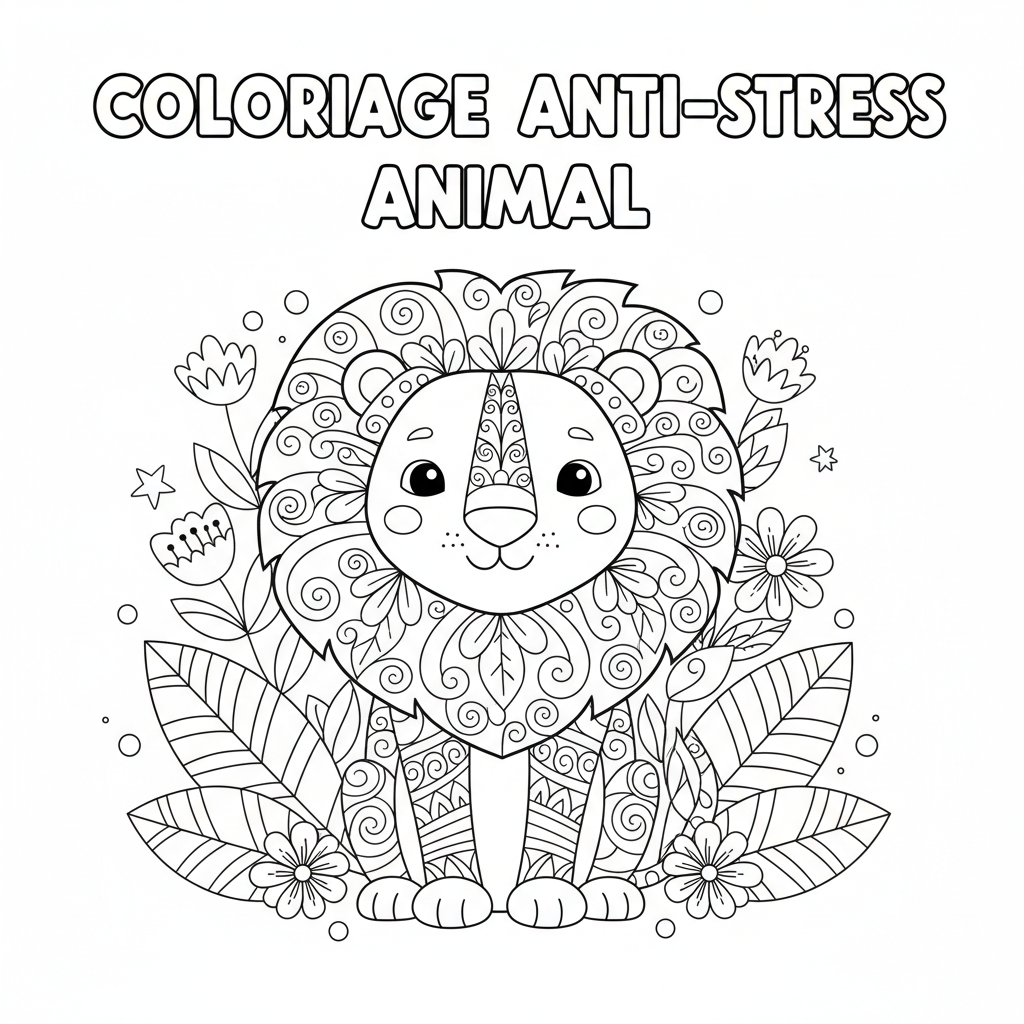 Coloriage coloriage animaux adulte 1