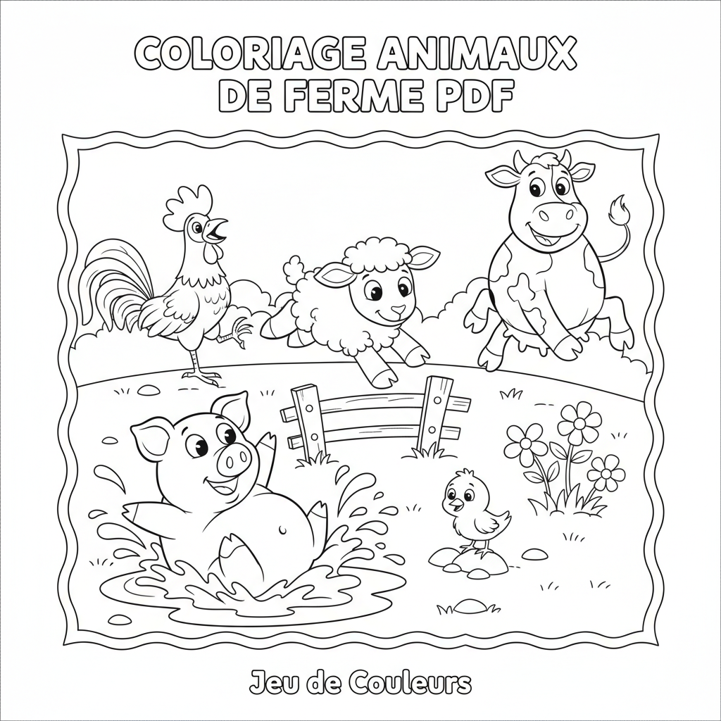 Coloriage coloriage animaux de la ferme pdf 5
