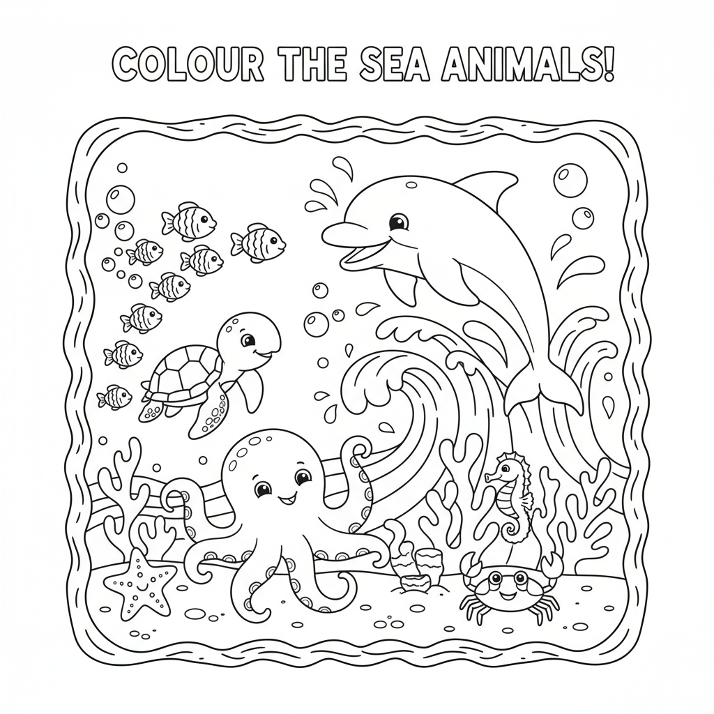 Coloriage coloriage animaux de mer 5