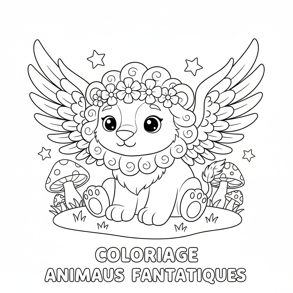 Coloriage Animaux Fantastiques Gratuit à Imprimer