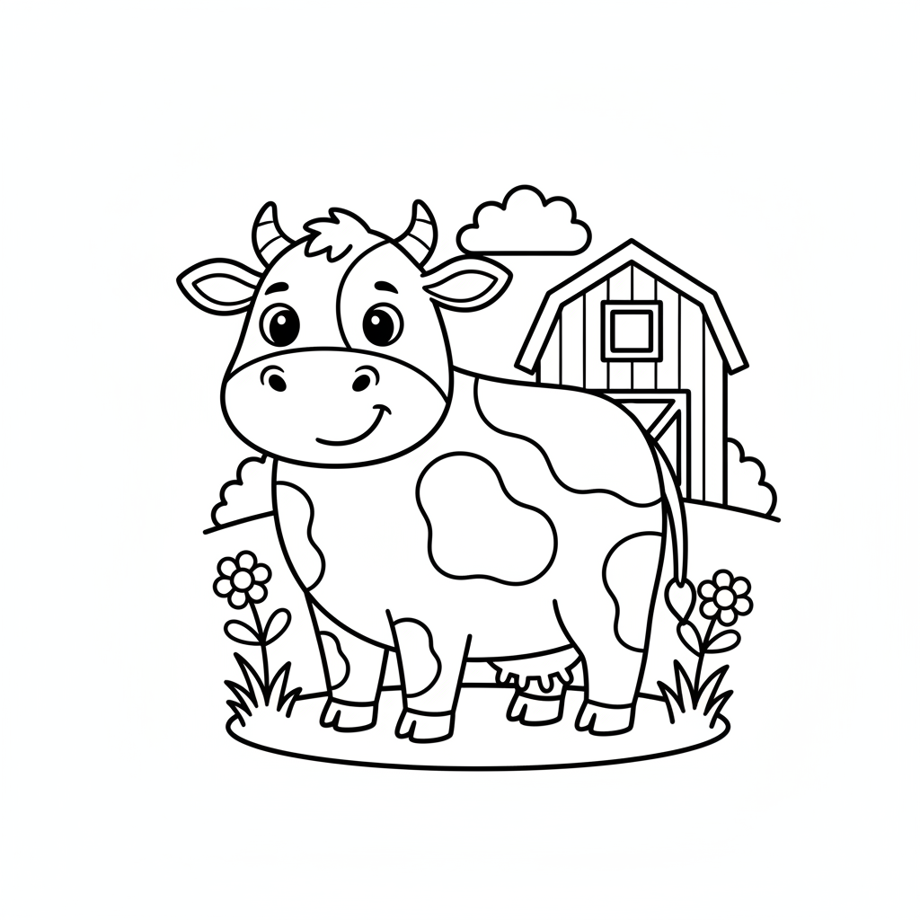 Coloriage Animaux Ferme Gratuit à Imprimer