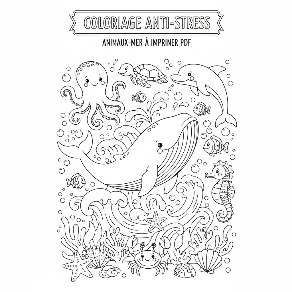 Coloriage coloriage anti-stress à imprimer pdf 5