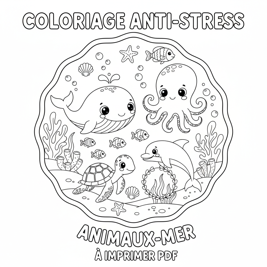 Coloriage coloriage anti stress à imprimer pdf 2