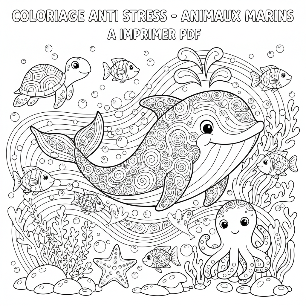 Coloriage coloriage anti stress à imprimer pdf 3