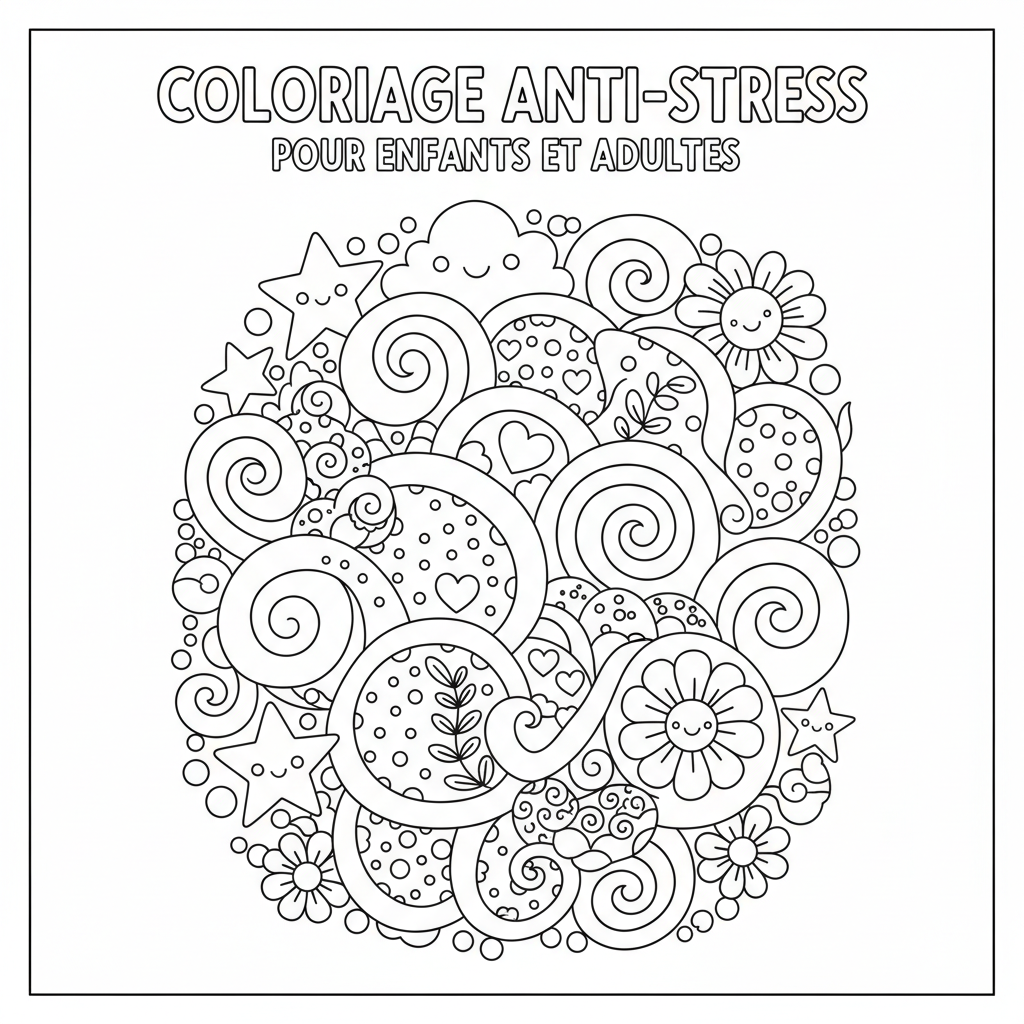 Coloriage coloriage anti stress coloriage adulte à imprimer 1
