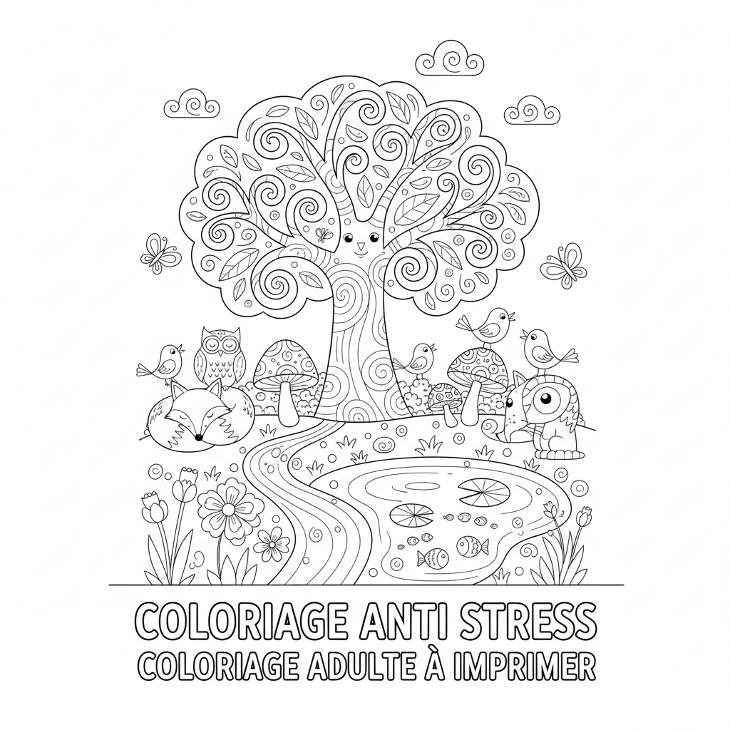 Coloriage coloriage anti stress coloriage adulte à imprimer 3