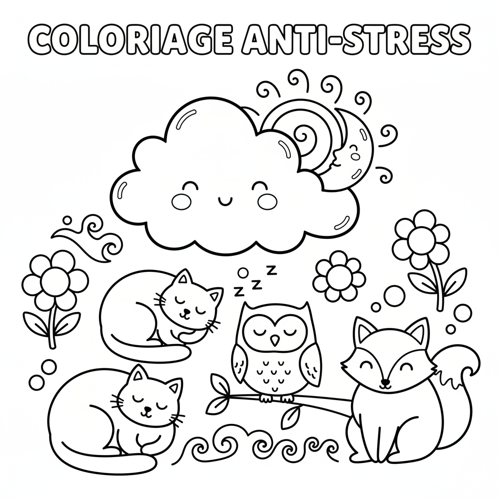 Coloriage Anti Stress Imprimer Gratuit pour se Détendre
