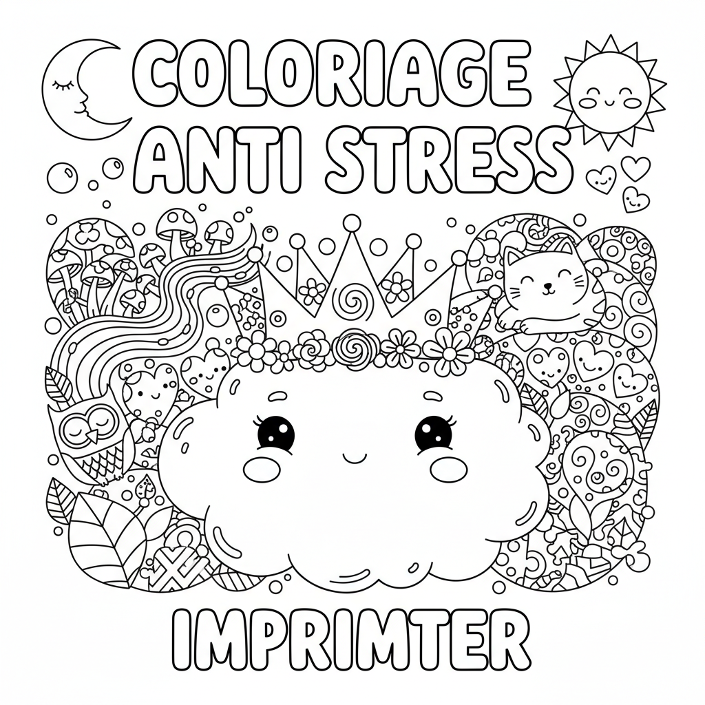 Coloriage coloriage anti stress imprimer 4