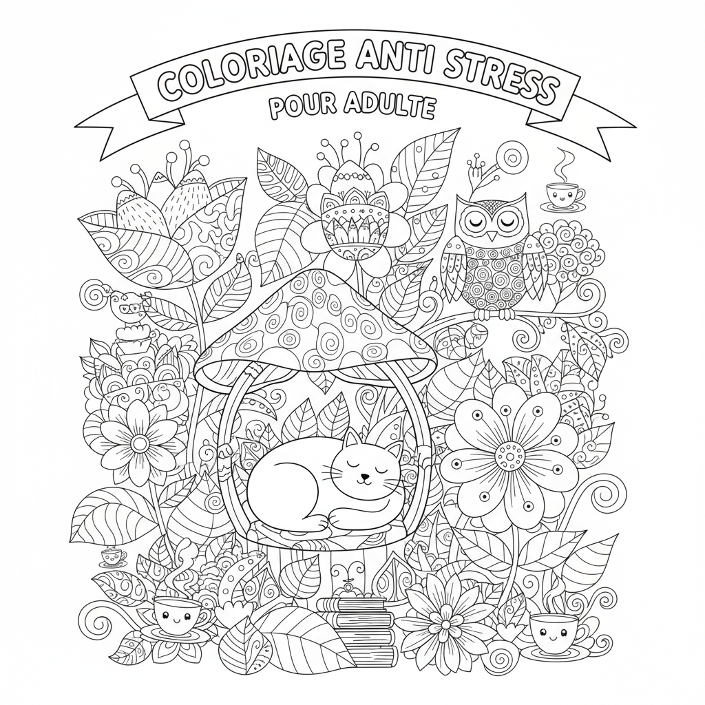 Coloriage coloriage anti stress pour adulte 2