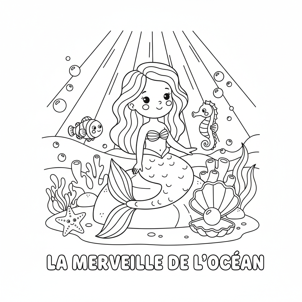 Coloriage coloriage ariel 3