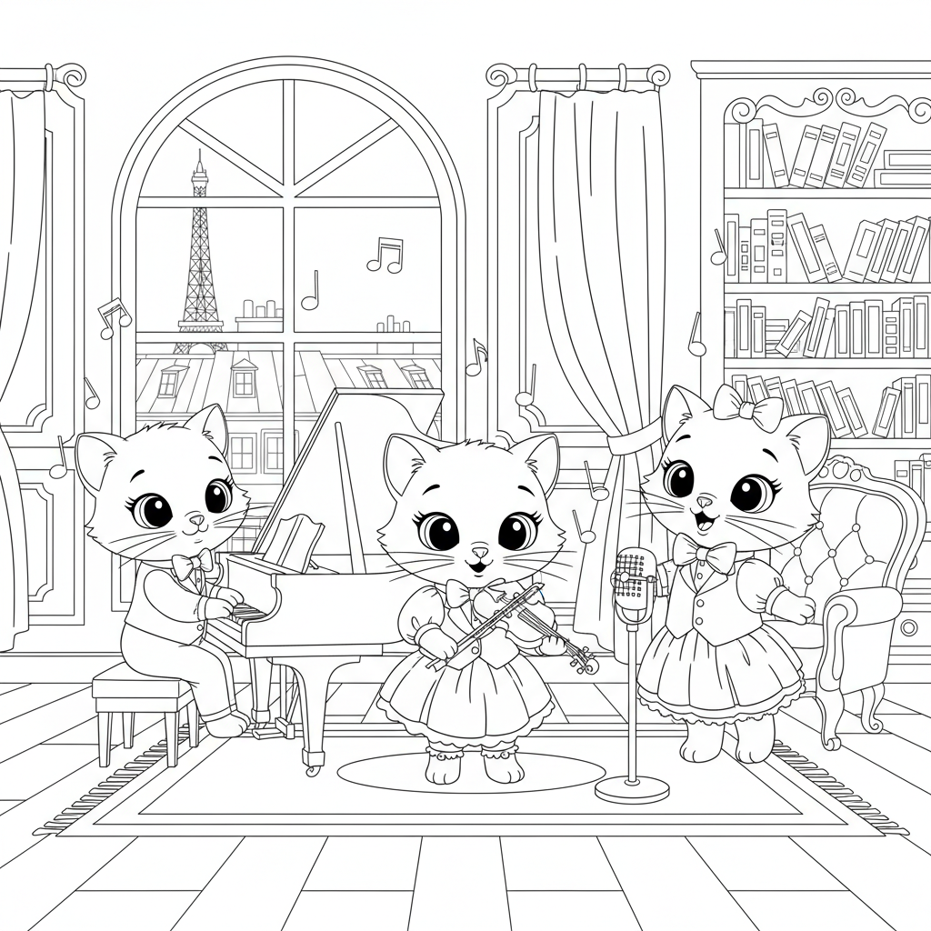 Coloriage coloriage aristochats 2
