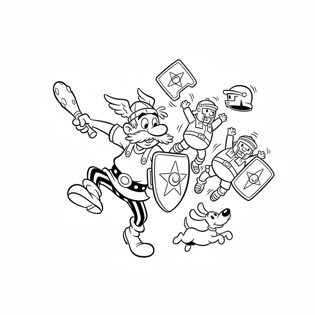 Coloriage coloriage asterix 5
