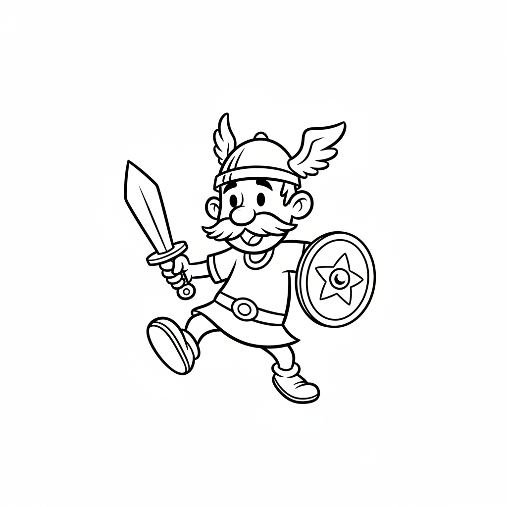 Coloriage Asterix et Obelix Gratuit à Imprimer