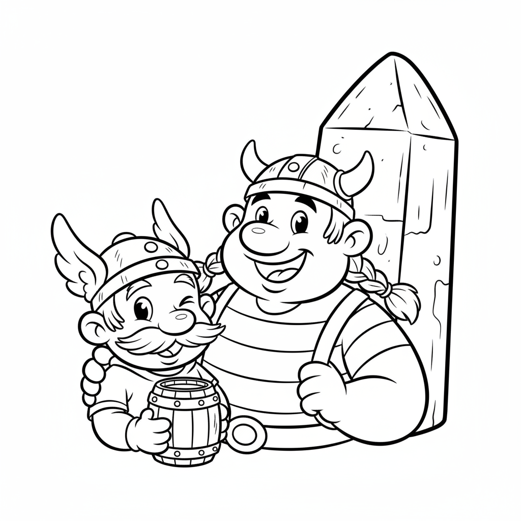 Coloriage coloriage astérix et obélix 4