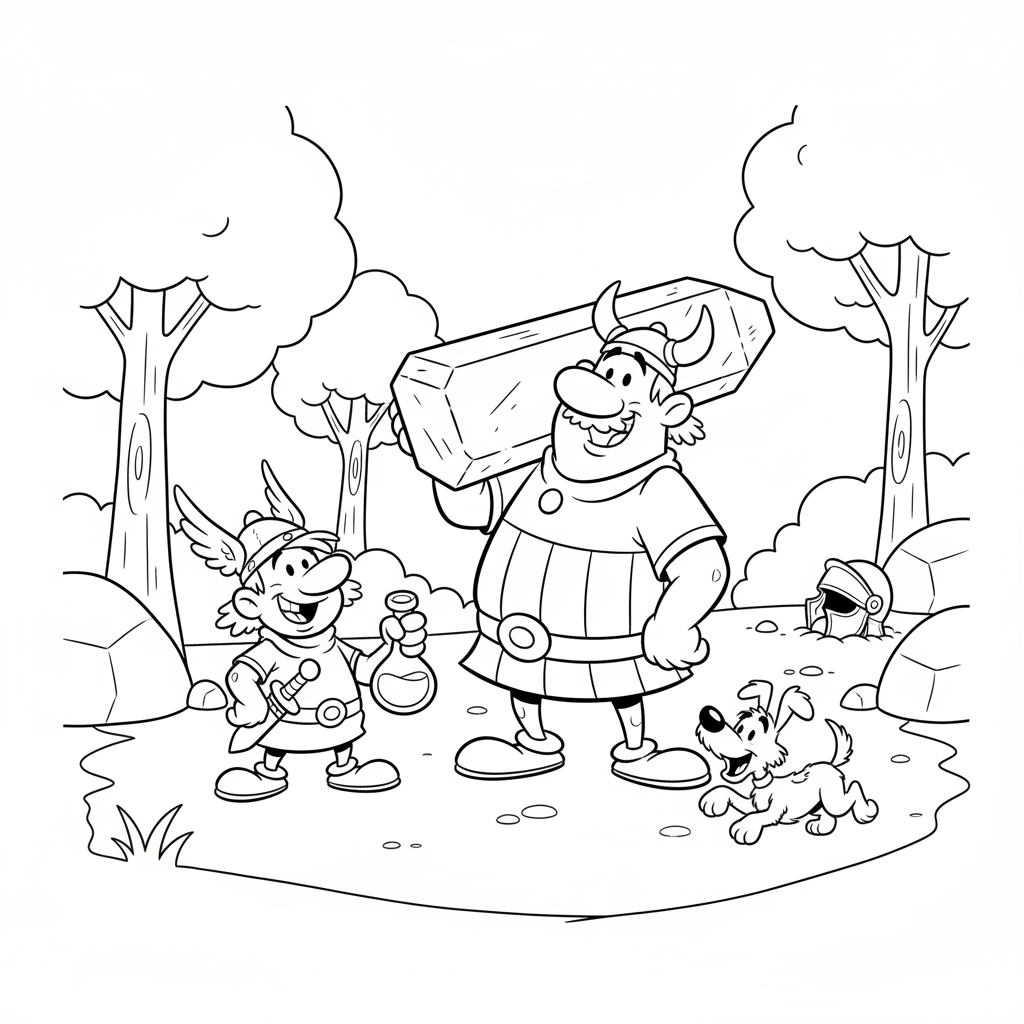 Coloriage coloriage asterix obelix 2