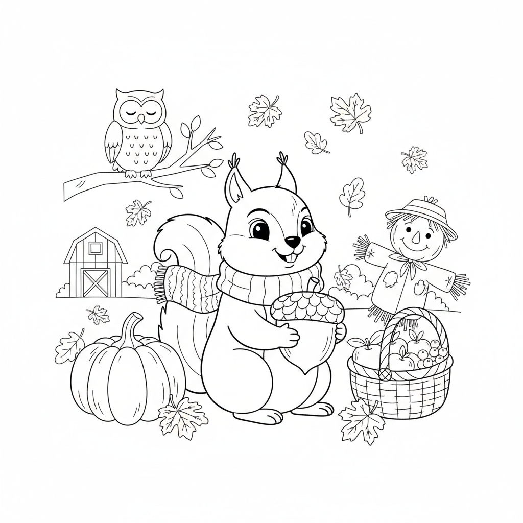 Coloriage coloriage automne 2