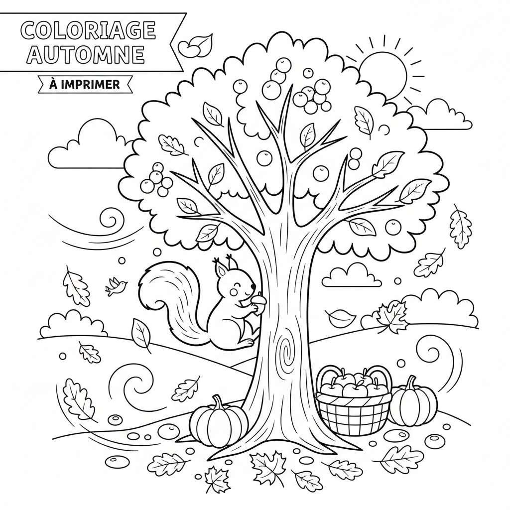 Coloriage coloriage automne à imprimer 5