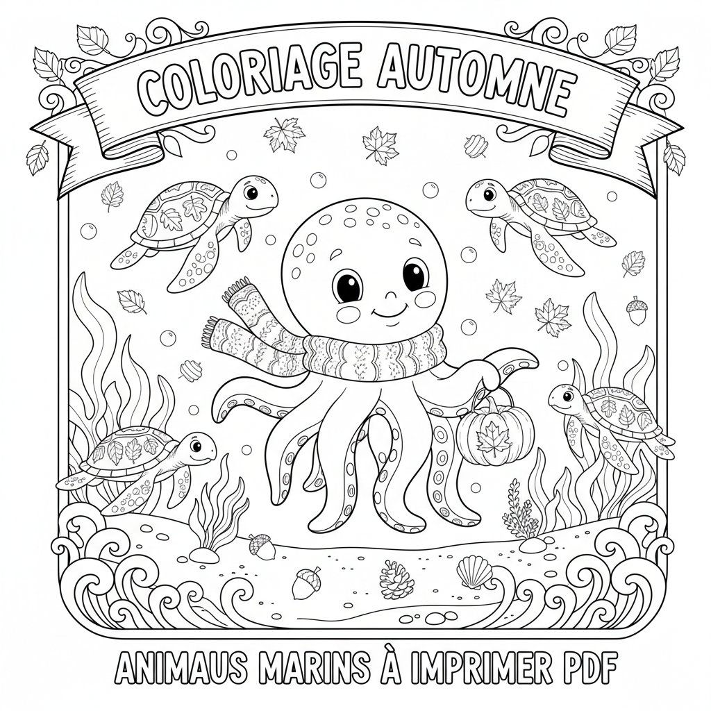 Coloriage coloriage automne à imprimer pdf 3