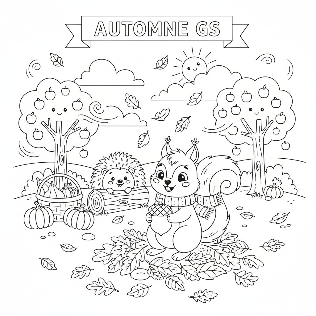 Coloriage coloriage automne gs 3