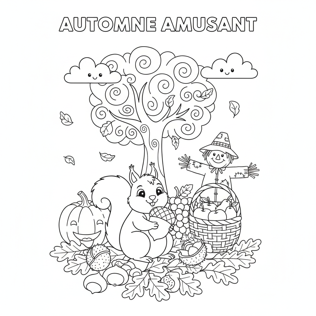Coloriage coloriage automne maternelle à imprimer 2