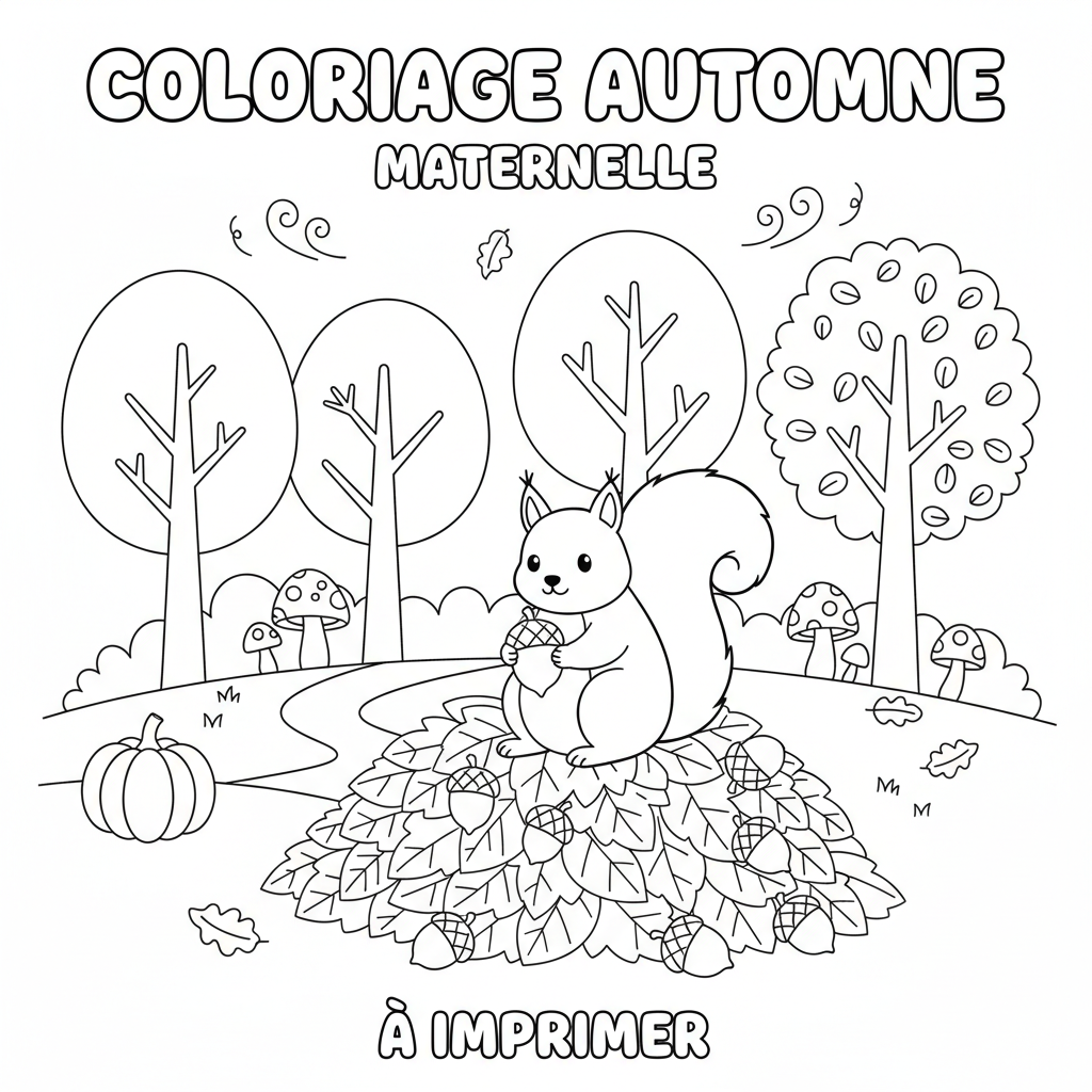 Coloriage coloriage automne maternelle à imprimer 3