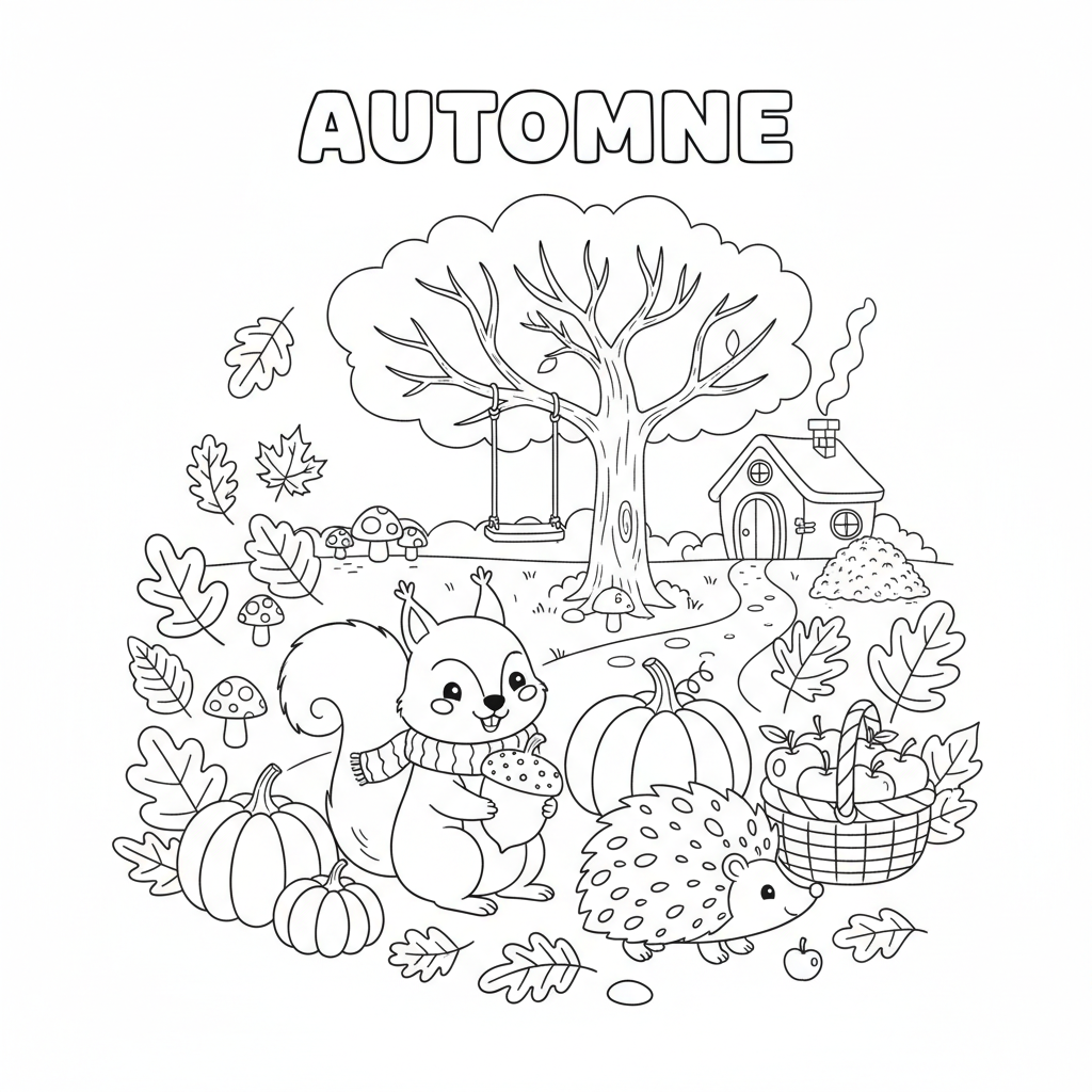 Coloriage coloriage automne petite section 2