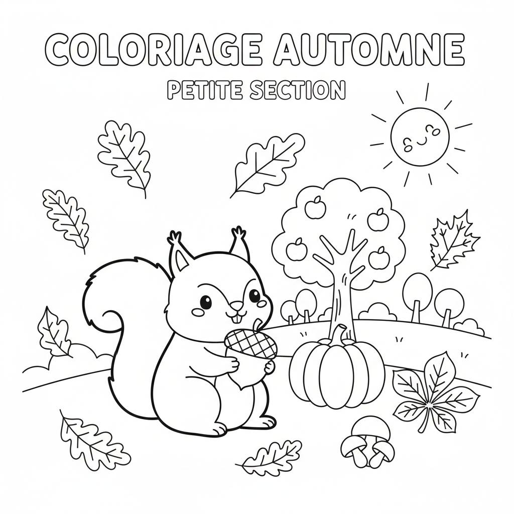 Coloriage coloriage automne petite section 3
