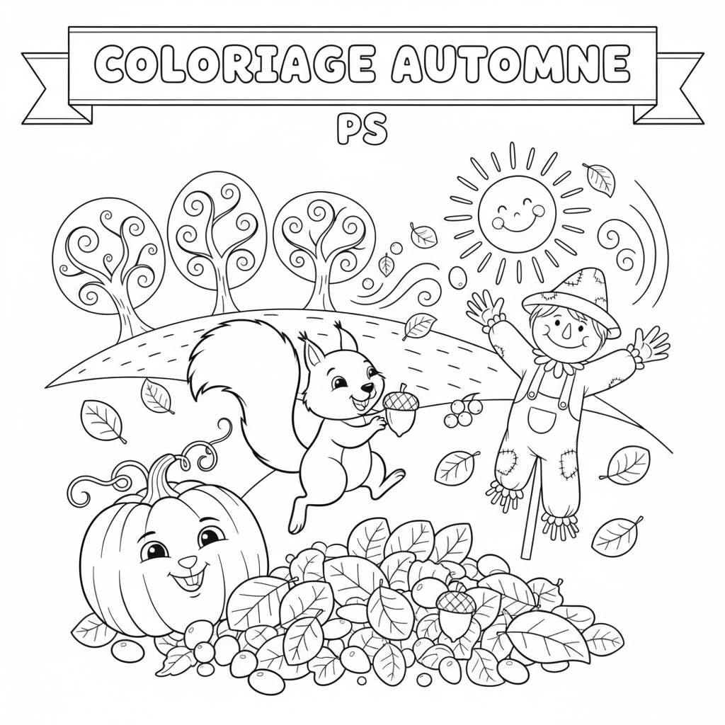 Coloriage coloriage automne ps 5