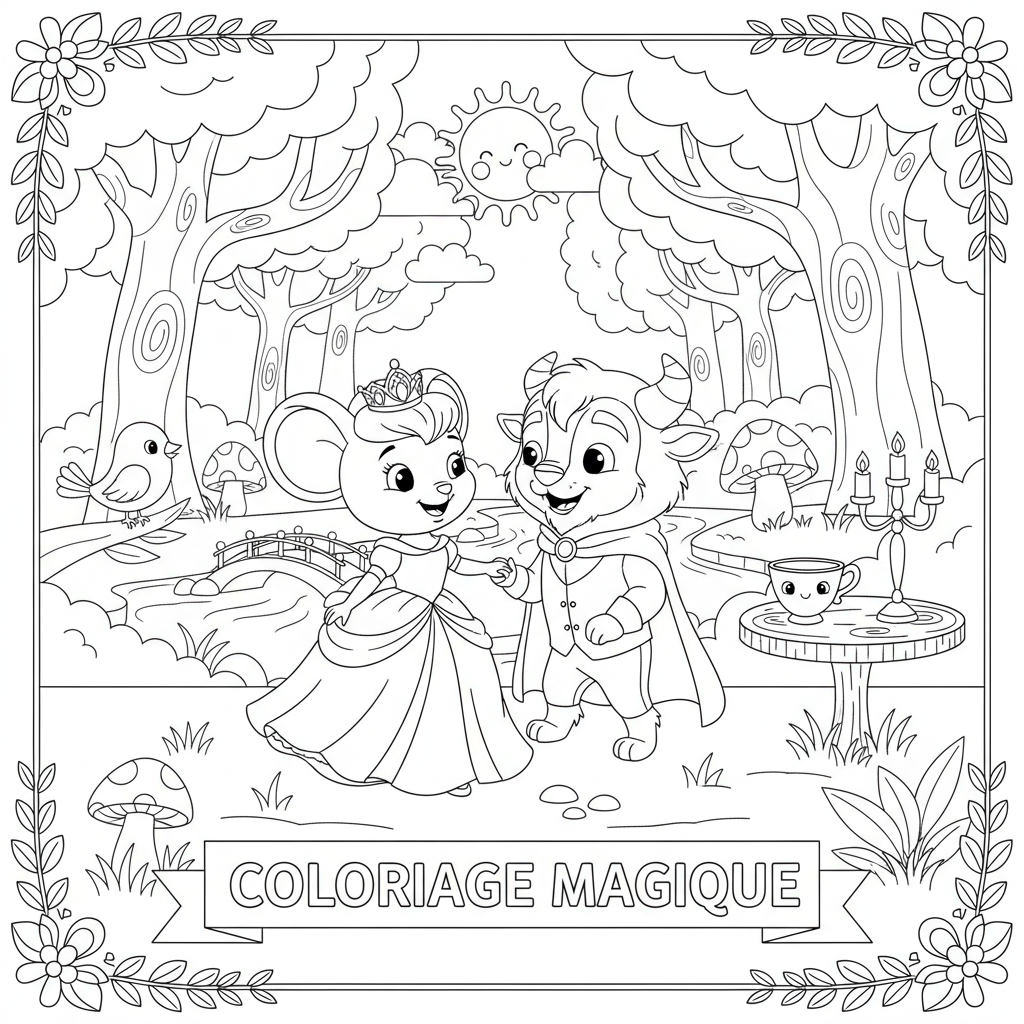 Coloriage coloriage avec modele disney 3