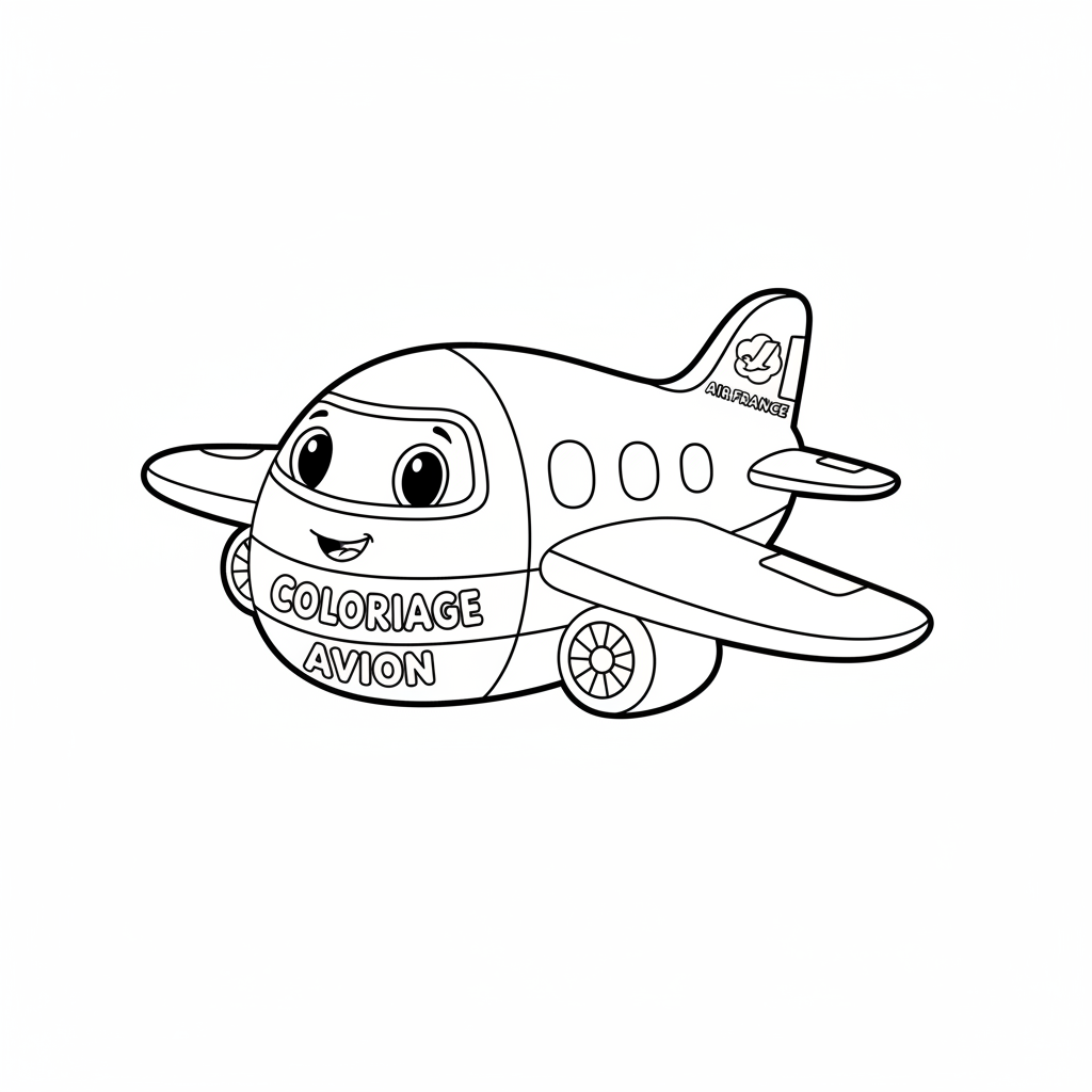 Coloriage coloriage avion air france