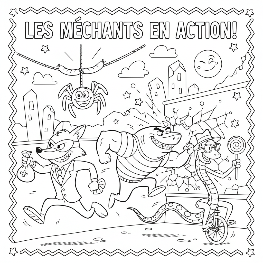 Coloriage coloriage bad guys 5