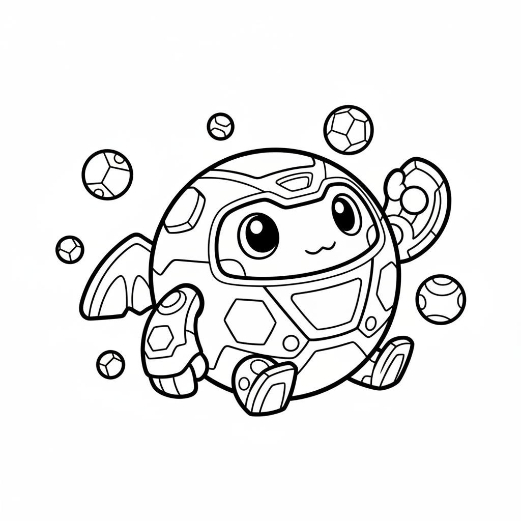 Coloriage Bakugan Gratuit à Imprimer pour Enfants