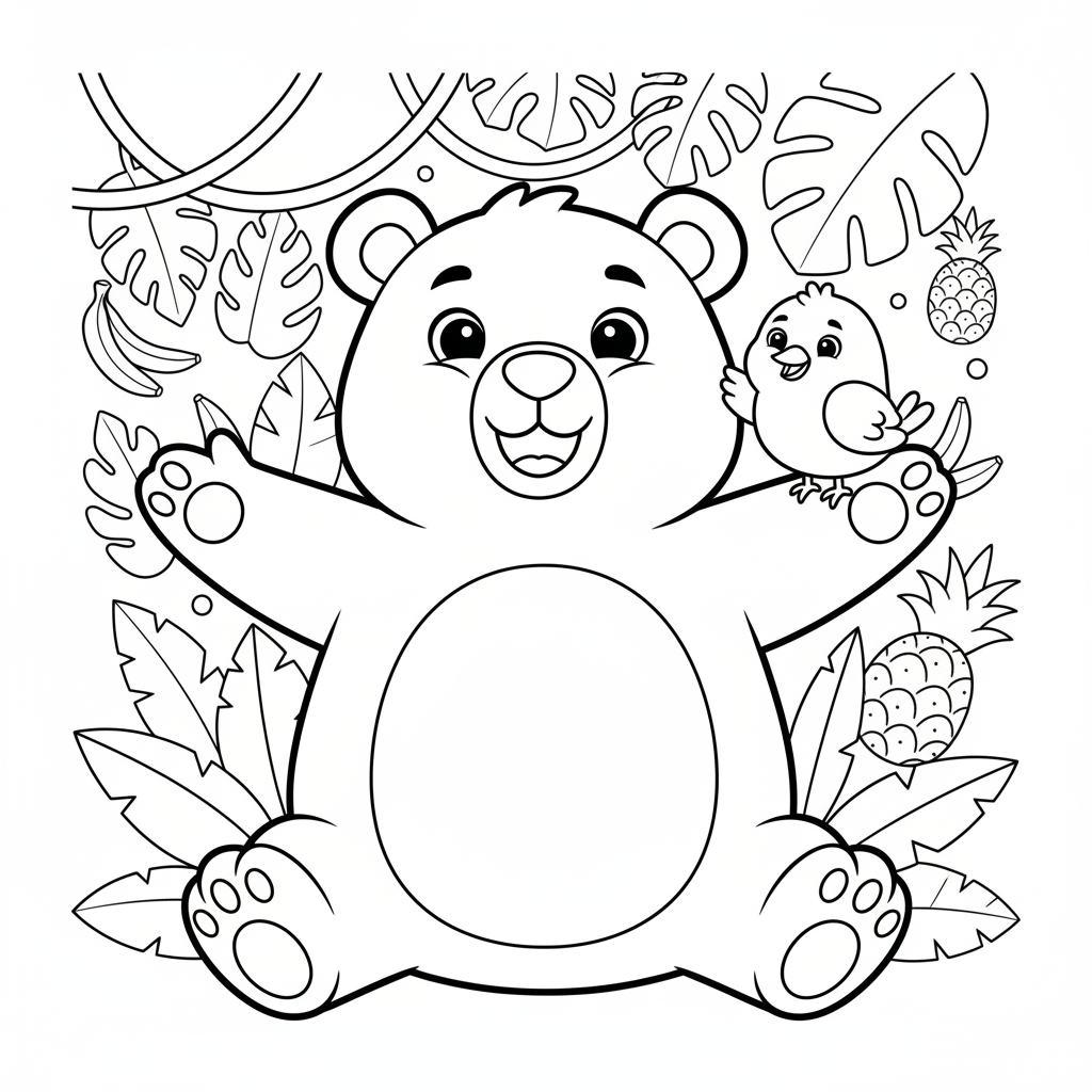 Coloriage coloriage baloo 4