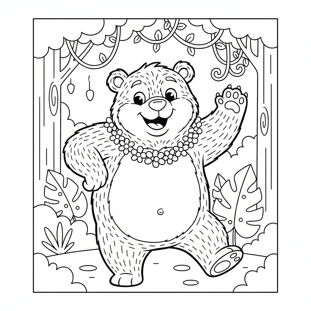 Coloriage coloriage baloo 5