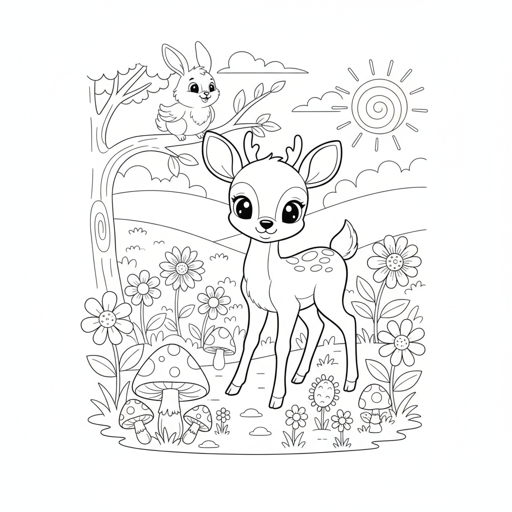 Coloriage coloriage bambi 2