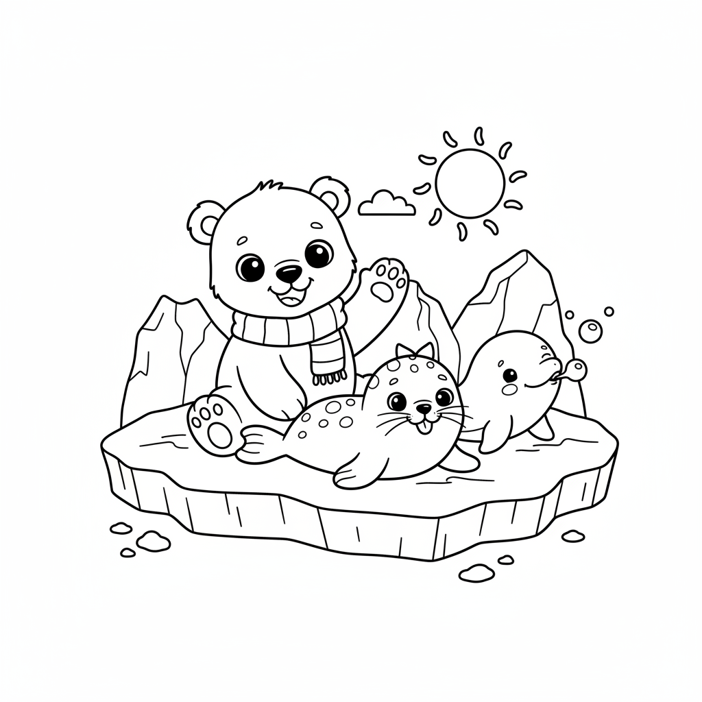 Coloriage coloriage banquise 4