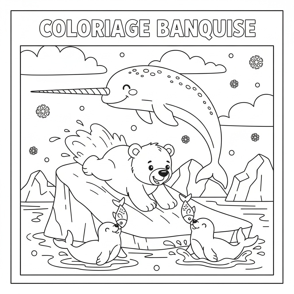 Coloriage coloriage banquise 5